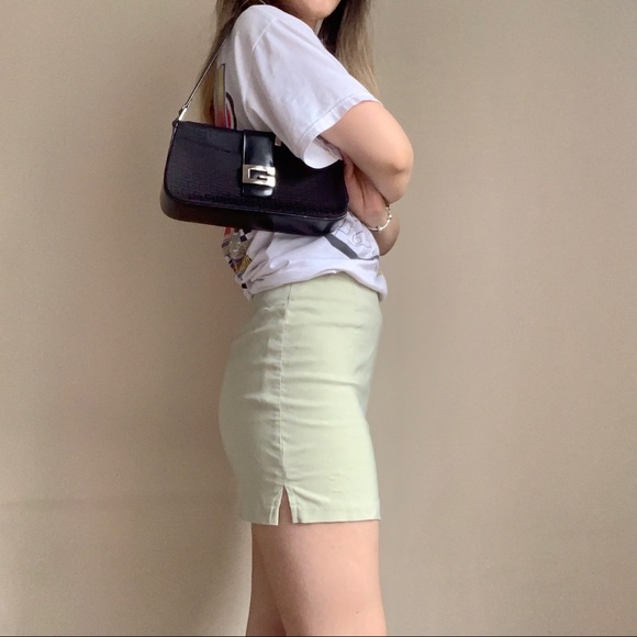 Vintage Sage Green Lux Skirt - Picture 4 of 4